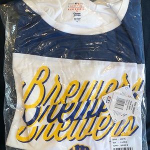 Campus Lifestyle Brewers Baseball Shirt NWT